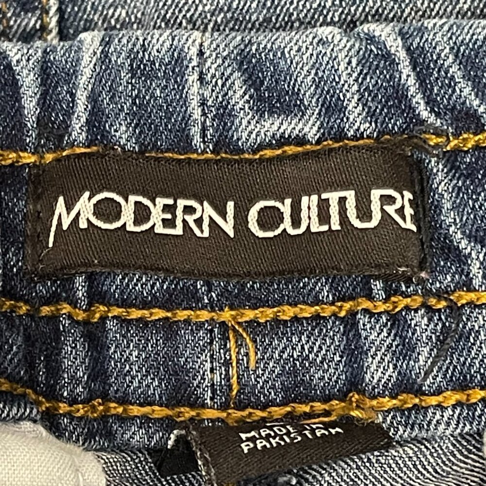 Modern Culture Men 32X26 Denim Stretch Blue Jeans JOGGER CARGO DRAWSTRINGS LARGE - Picture 9 of 12